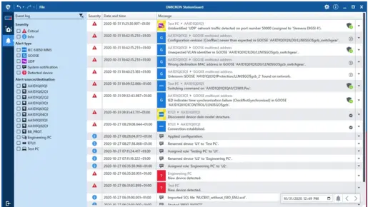 StationGuard Event Log Product page event log